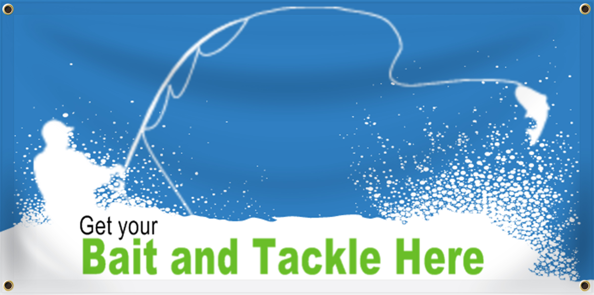 Bait and Tackle Banner Ideas | LawnSigns.com