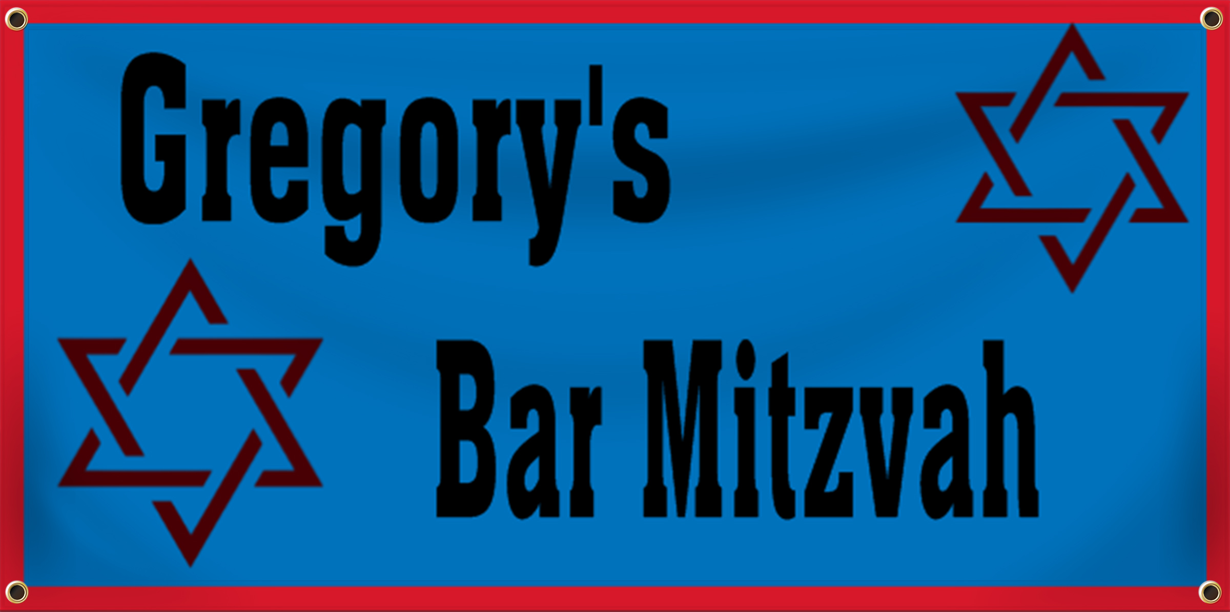 Bar & Bat Mitzvah Banner Idea | LawnSigns.com