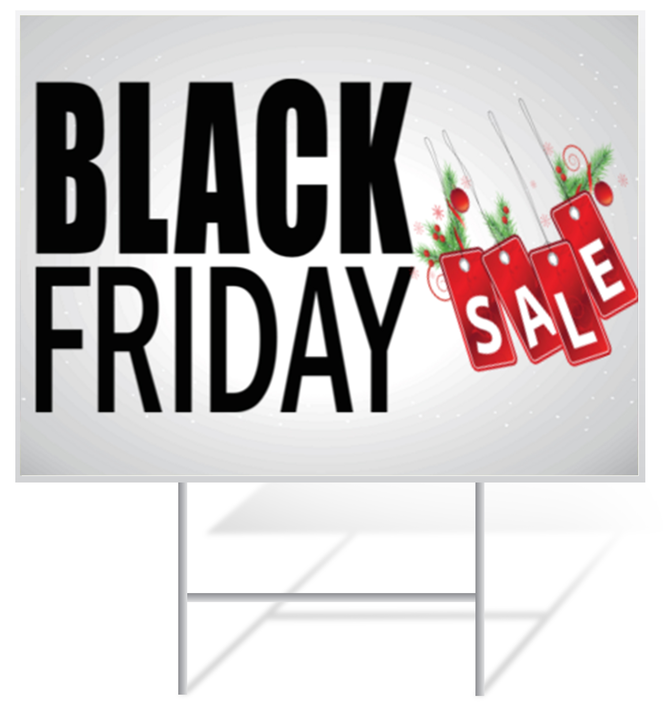 Black Friday Lawn Sign Example | LawnSigns.com
