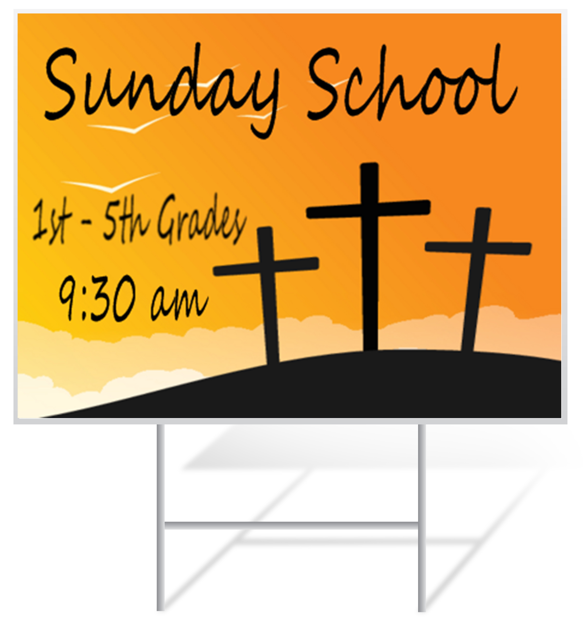 Church Lawn Sign Example | LawnSigns.com