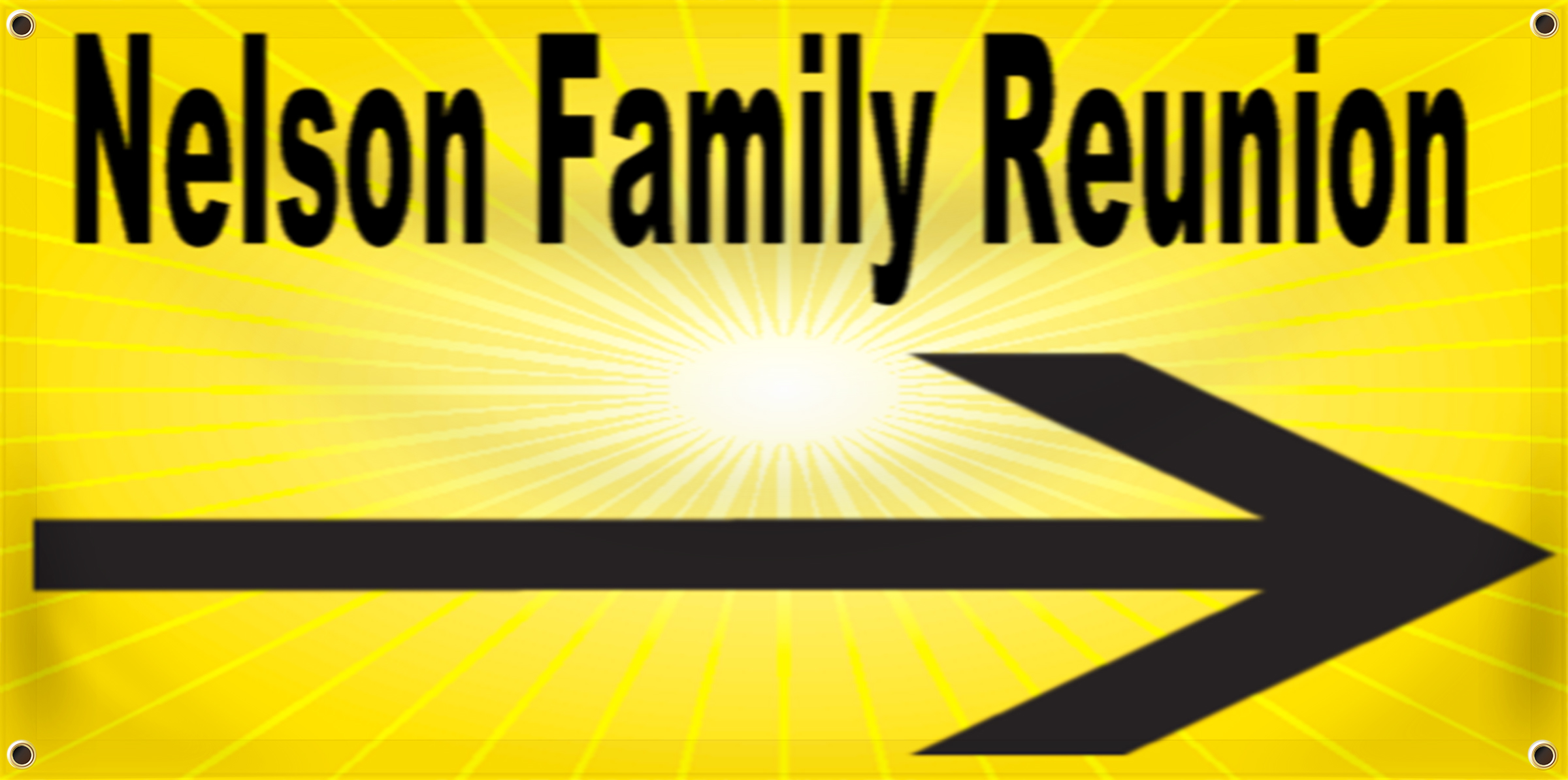 Family Reunion Banner Idea | LawnSigns.com