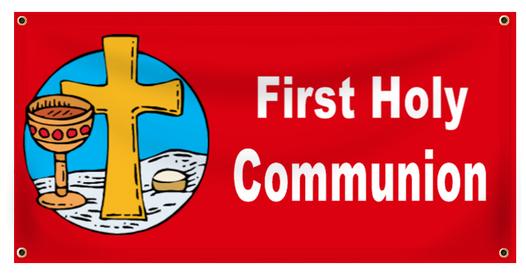 First Communion Banner Idea | LawnSigns.com