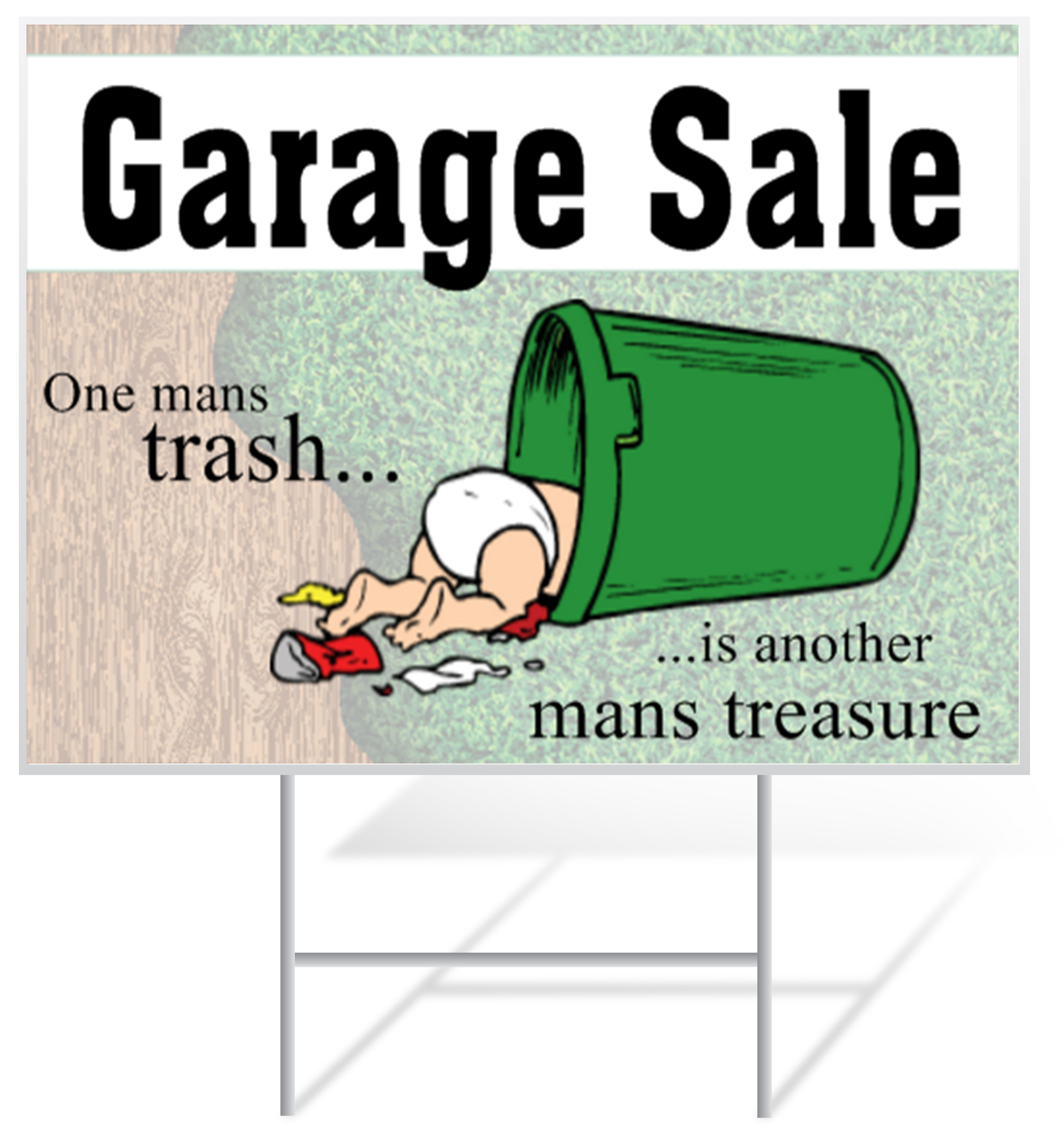Garage Sale Lawn Sign Example | LawnSigns.com