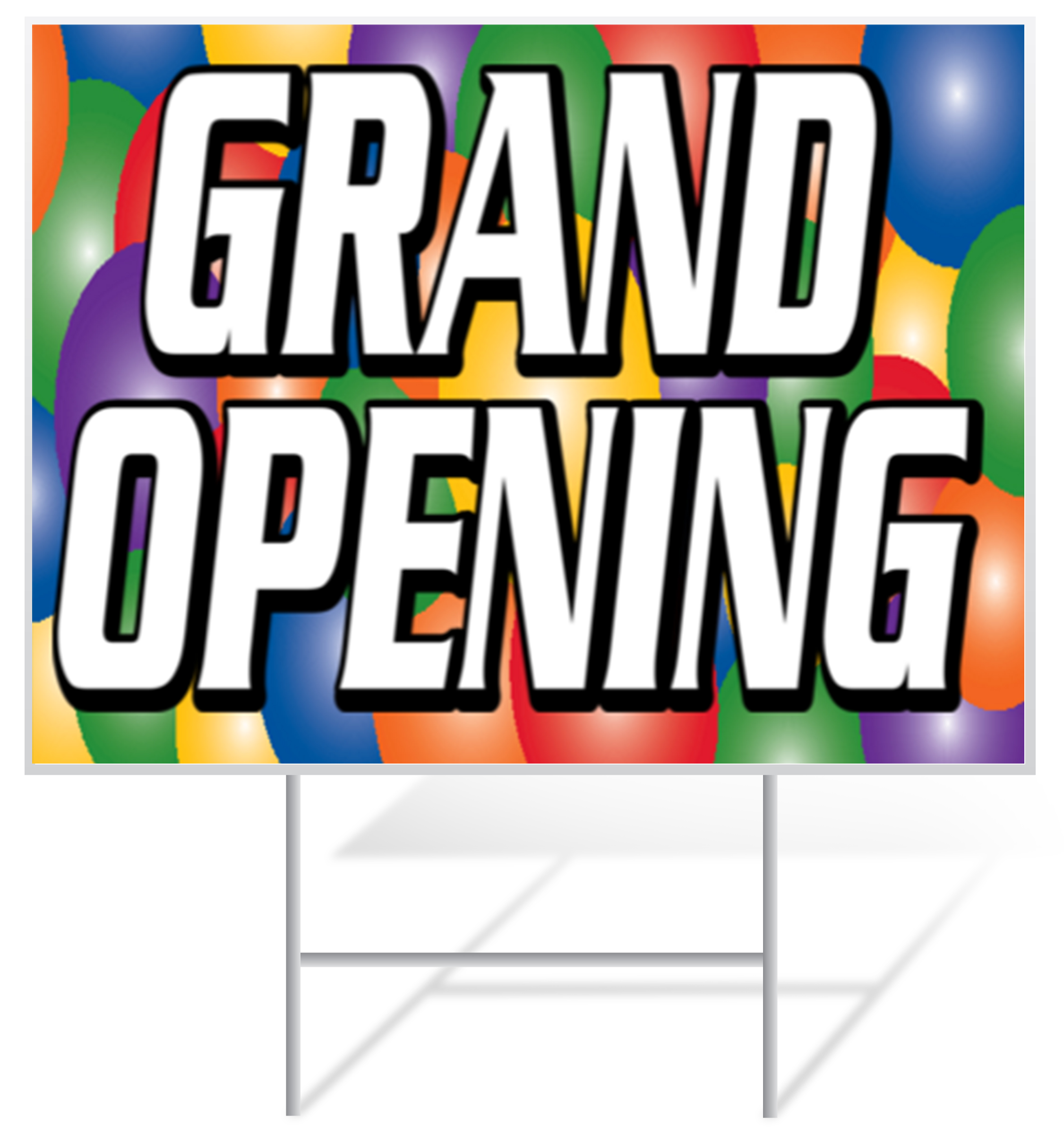 Grand Opening Lawn Sign Example | LawnSigns.com