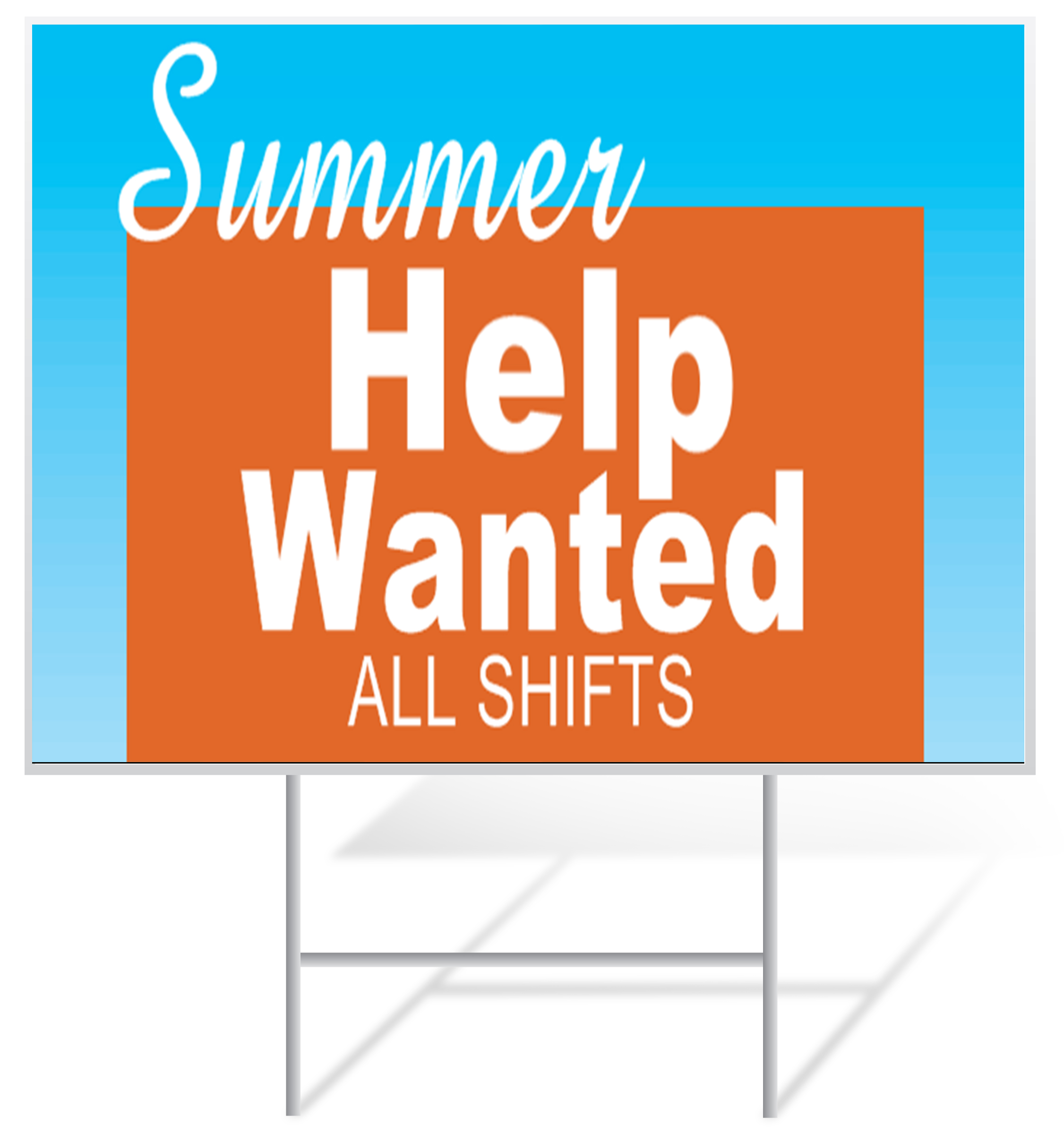 Help Wanted Lawn Sign Example | LawnSigns.com