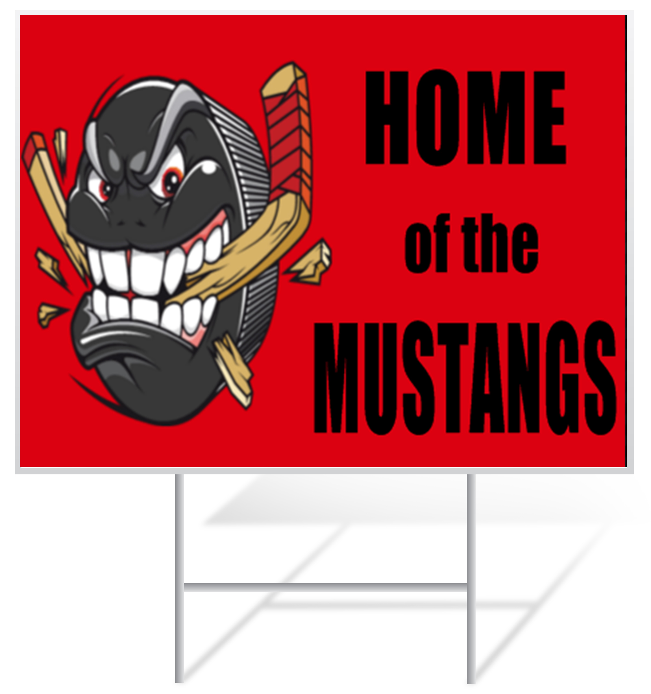 Hockey Lawn Sign Example | LawnSigns.com