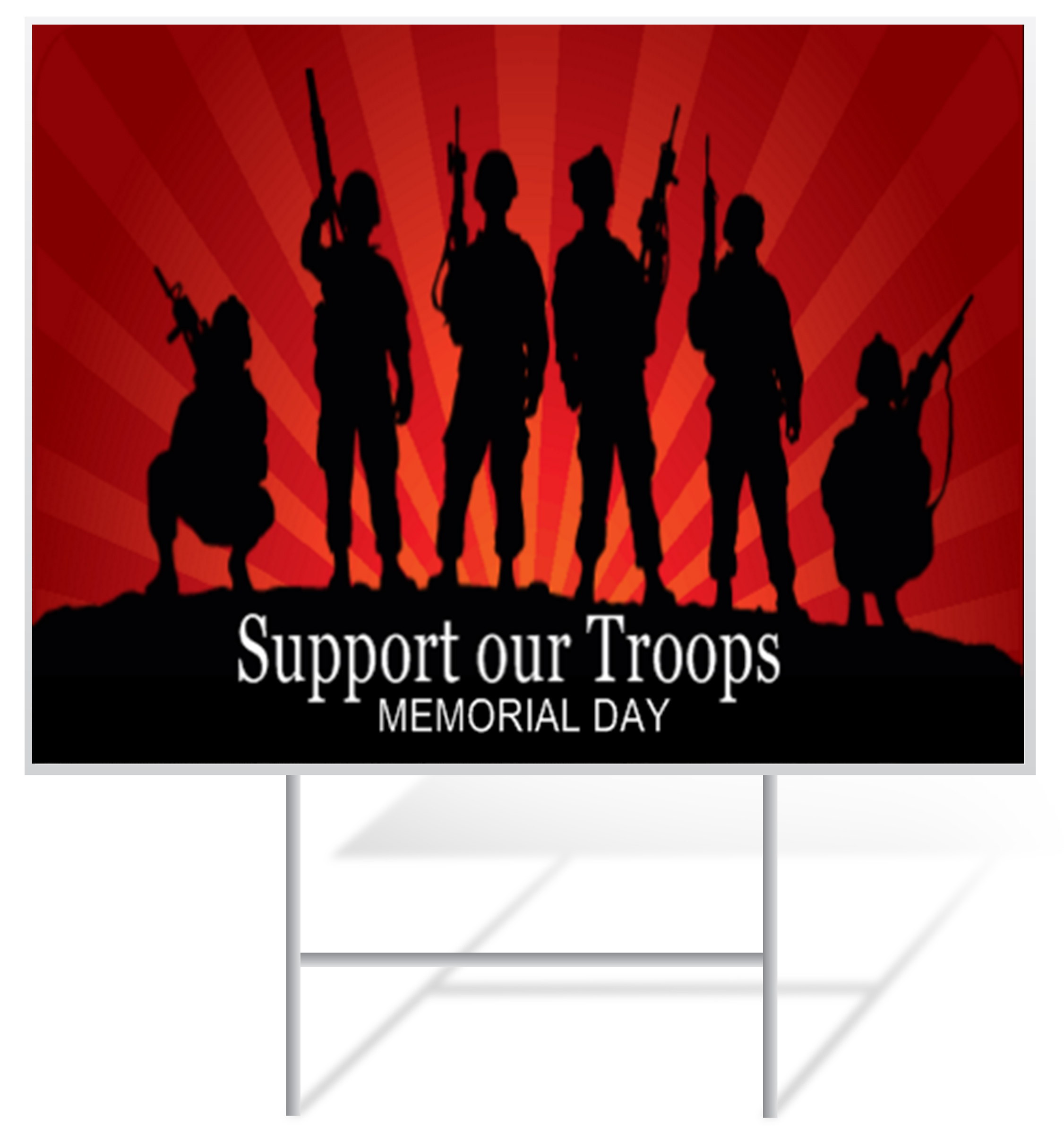Memorial Day Lawn Sign Example | LawnSigns.com