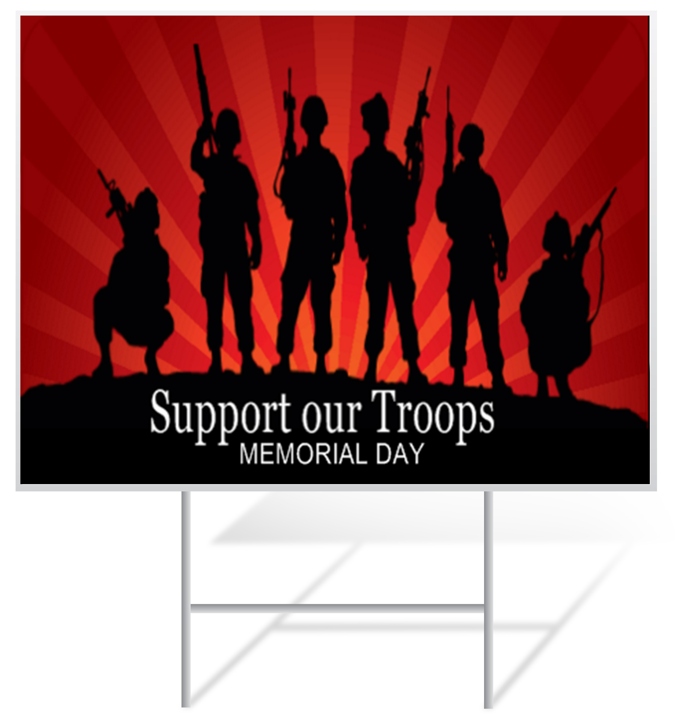 Military Lawn Sign Example | LawnSigns.com