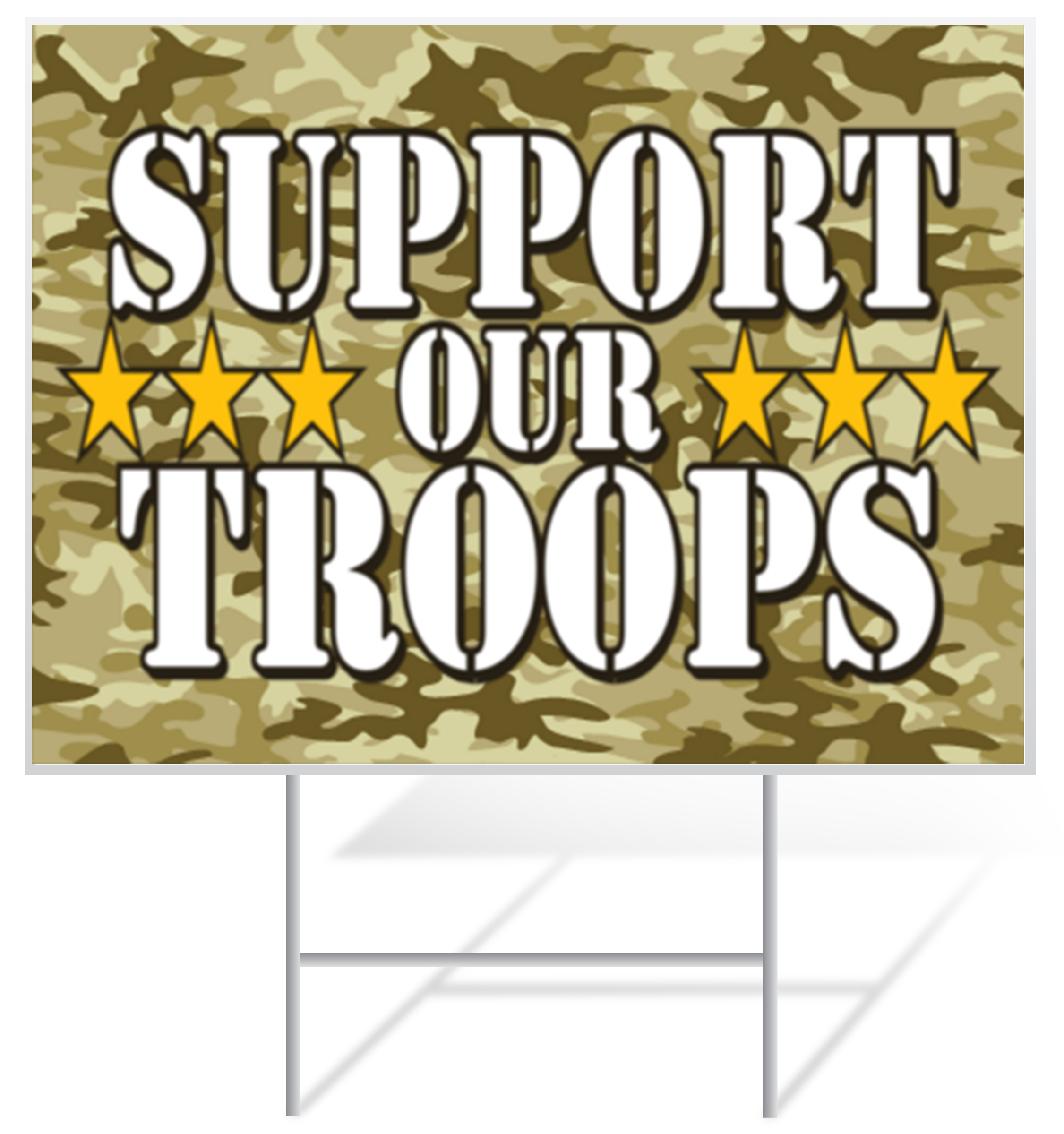 Military Lawn Sign Example | LawnSigns.com