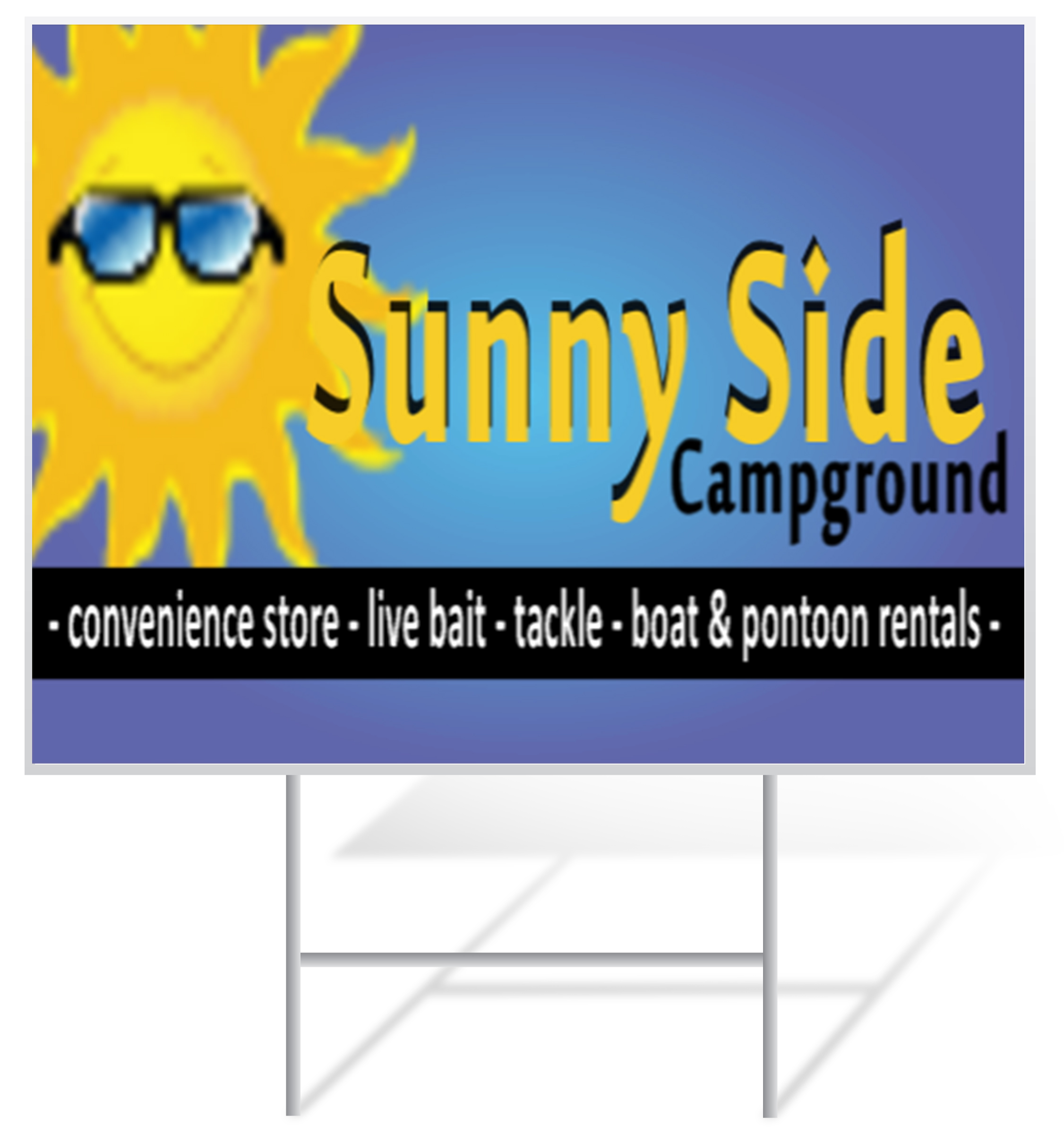Resort Lawn Sign Example | LawnSigns.com