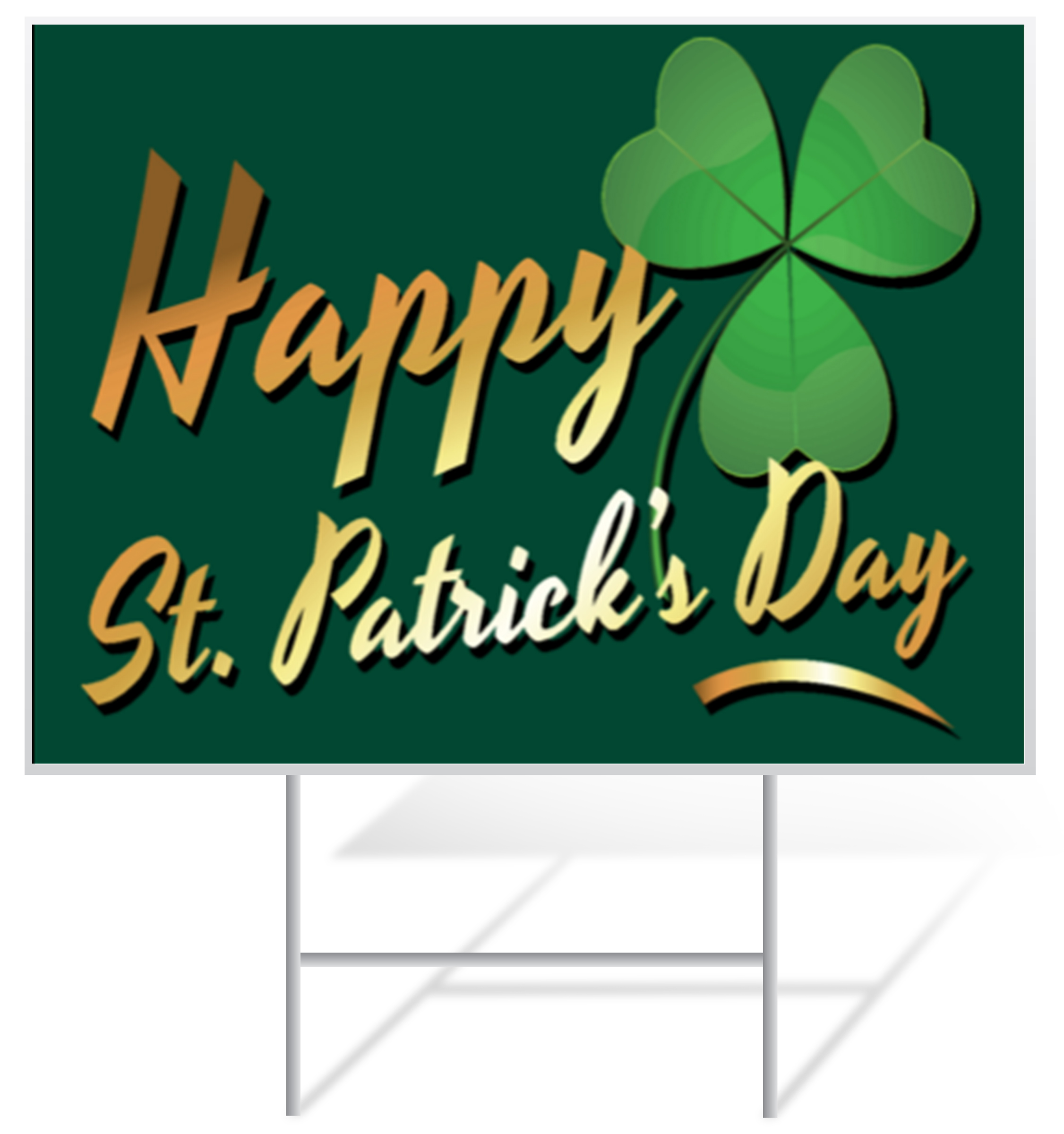 St. Patrick's Day Lawn Sign Example | LawnSigns.com