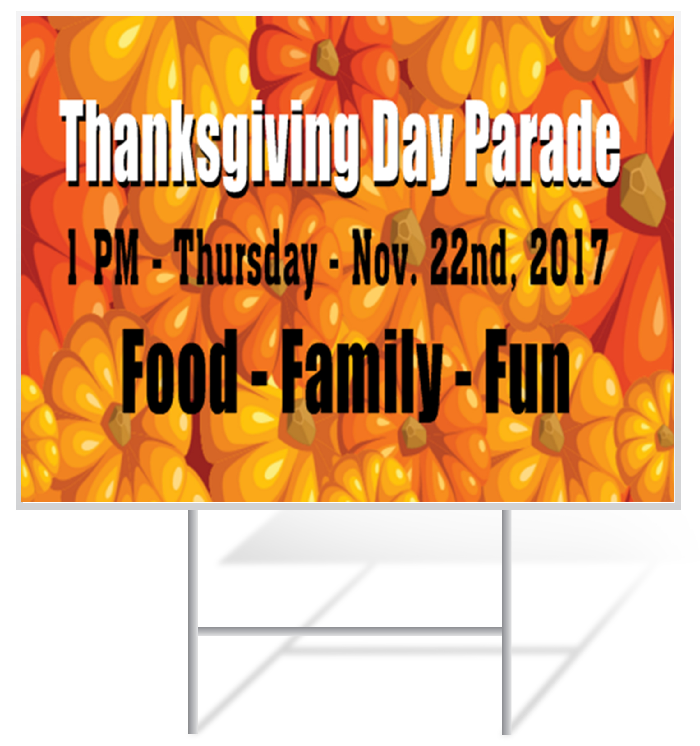 Thanksgiving Lawn Sign Example | LawnSigns.com