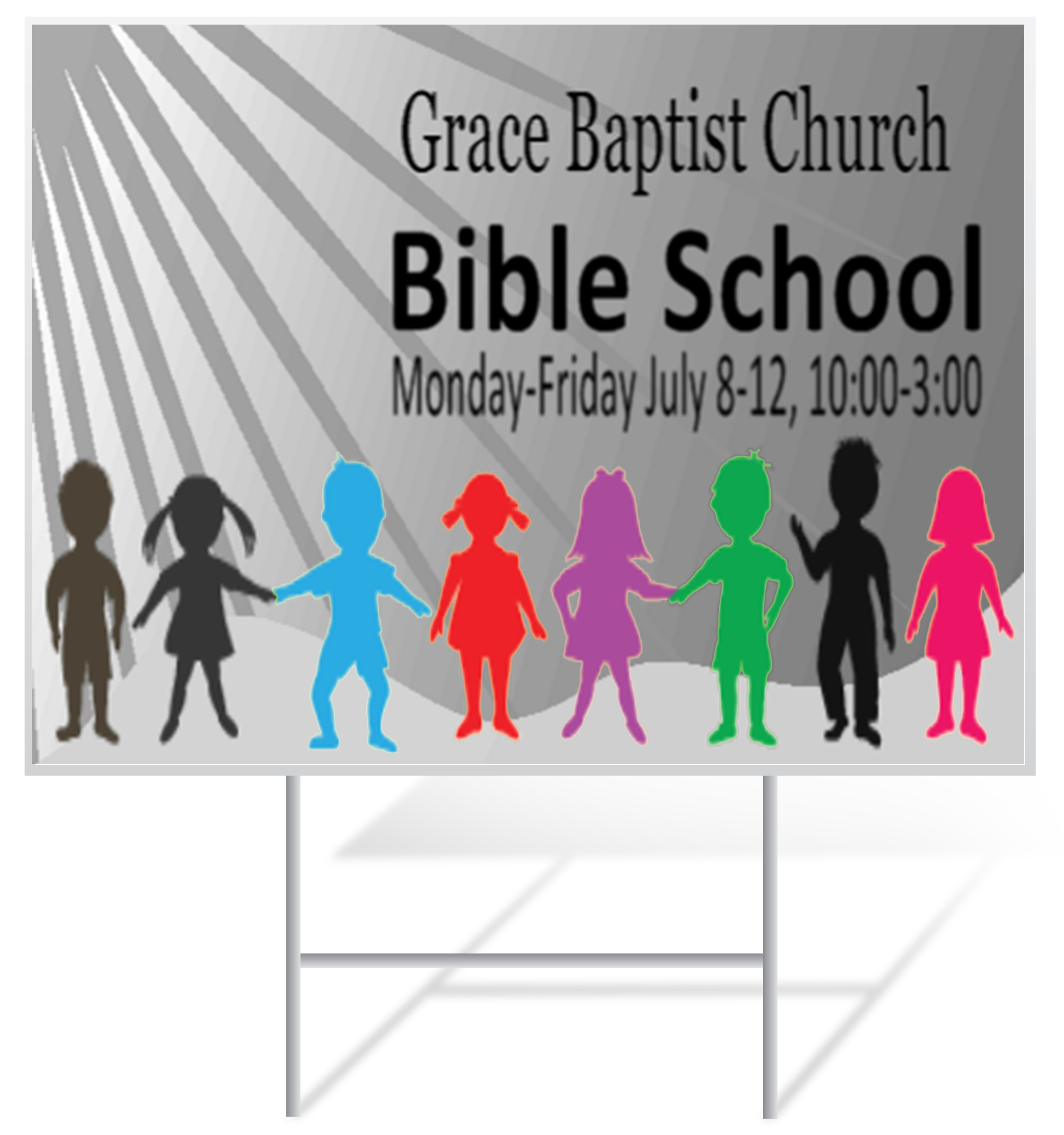 Vacation Bible School Lawn Sign Example | LawnSigns.com
