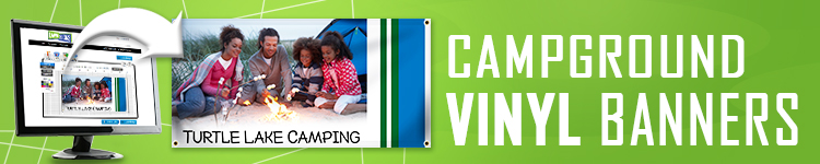 Campgrounds Vinyl Banners | LawnSigns.com