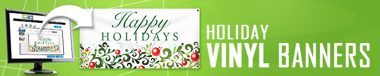 Holiday Vinyl Banners | LawnSigns.com